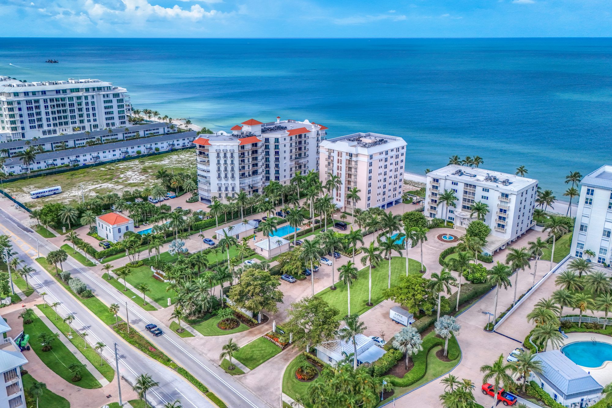 Aerial drone photo of property by NaplesArchMedia